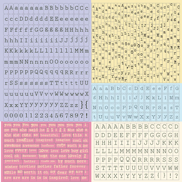 Tiny Alphabet Stickers Meadow