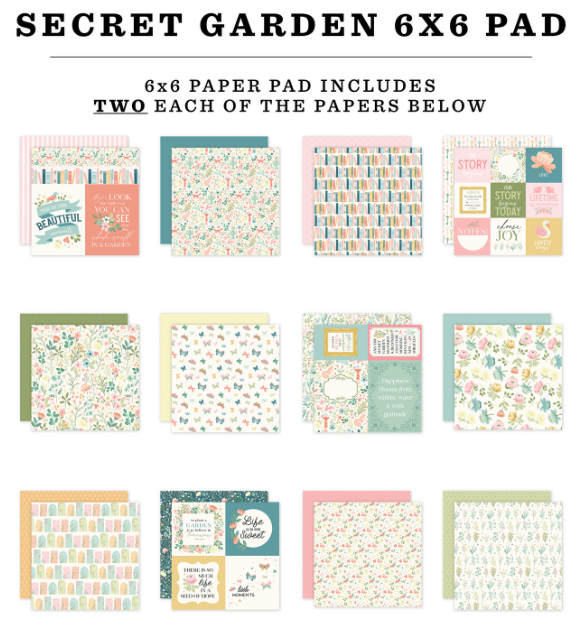 Carta Bella Secret Garden 6x6 Paper Pad