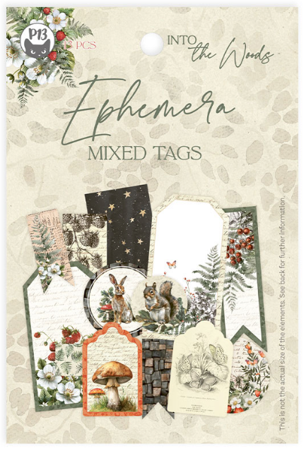 P13 Into the Woods Ephemera Mixed Tags