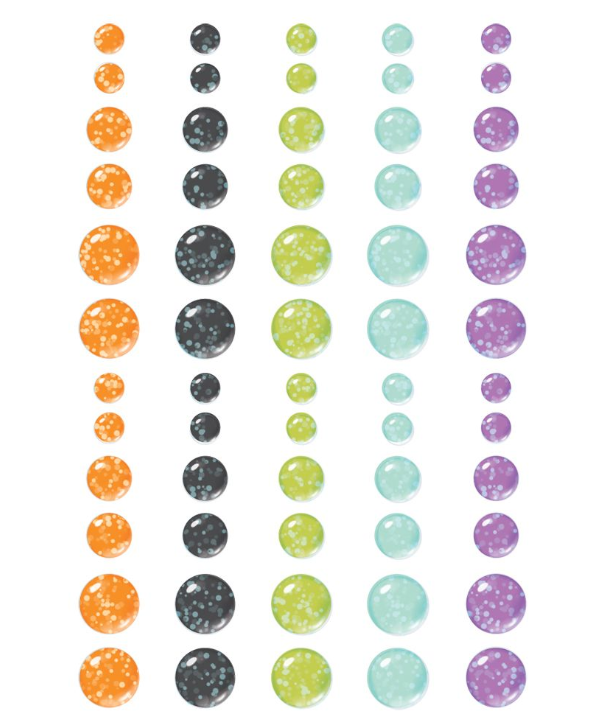 Simple Stories Say Cheese Classic Mouse Halloween Glitter Enamel Dots