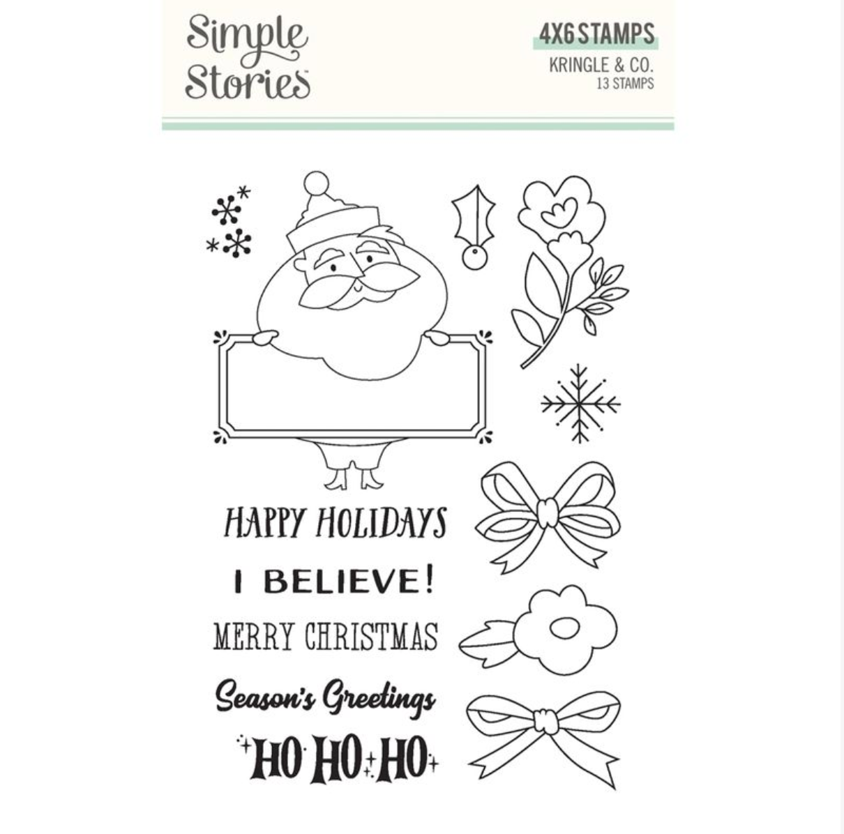 Simple Stories Kringle and Co Stamps