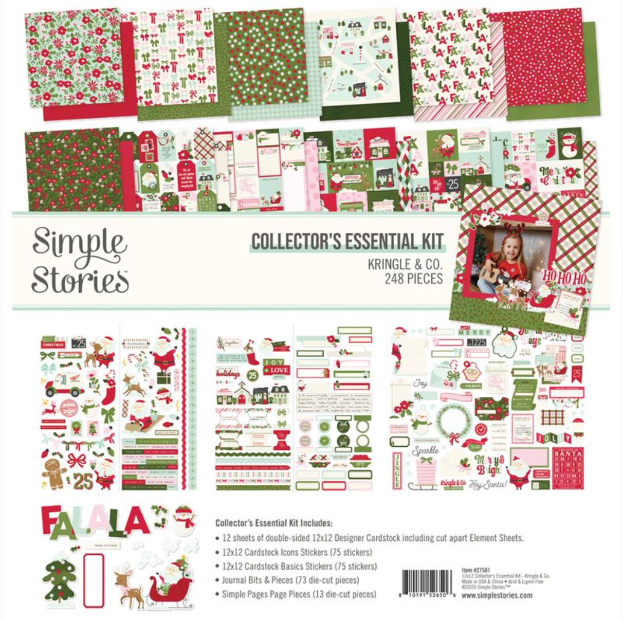Simple Stories Kringle and Co Collector's Essential Kit