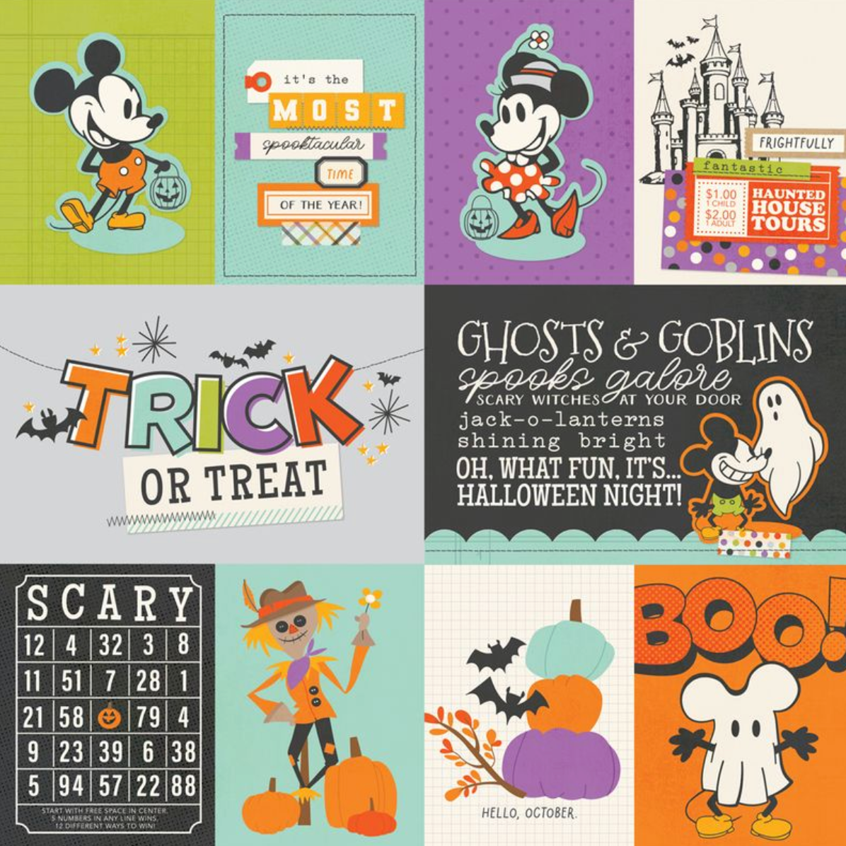 Simple Stories Say Cheese Classic Mouse Halloween Collector's Essential Kit