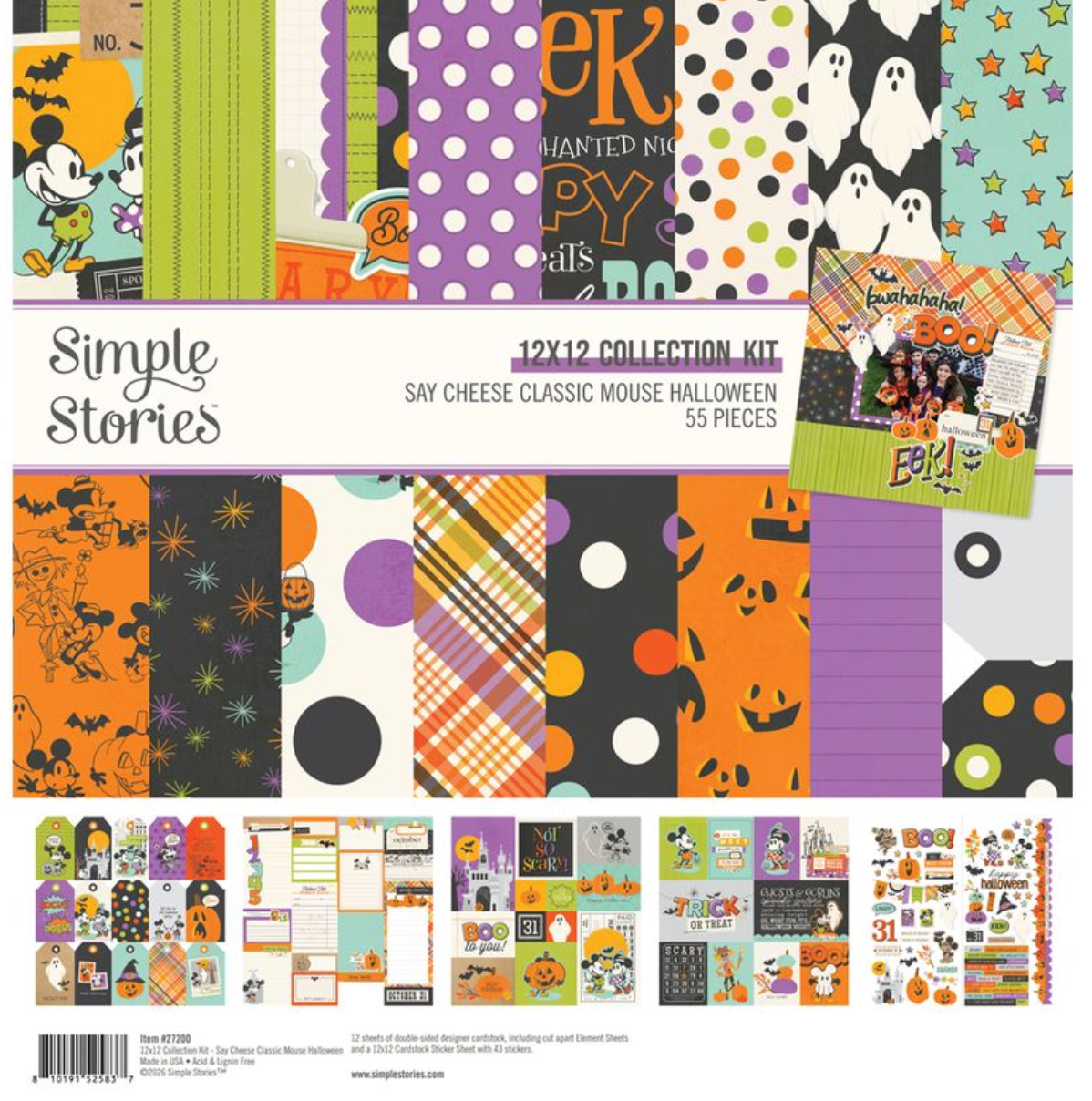Simple Stories Say Cheese Classic Mouse Halloween Collection Kit