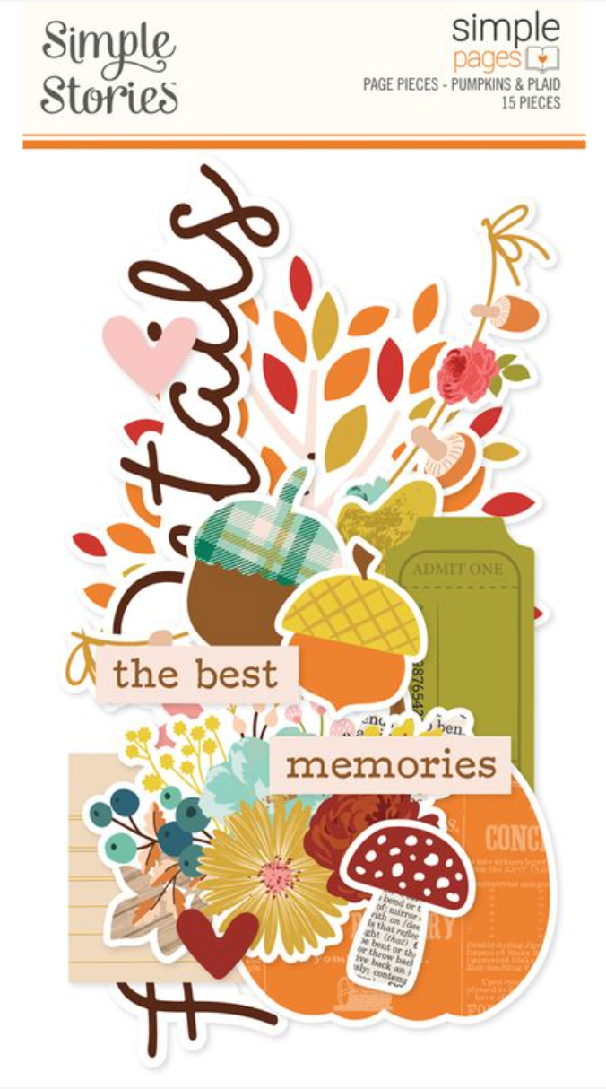 Simple Stories Pumpkins and Plaid Simple Pages Page Pieces