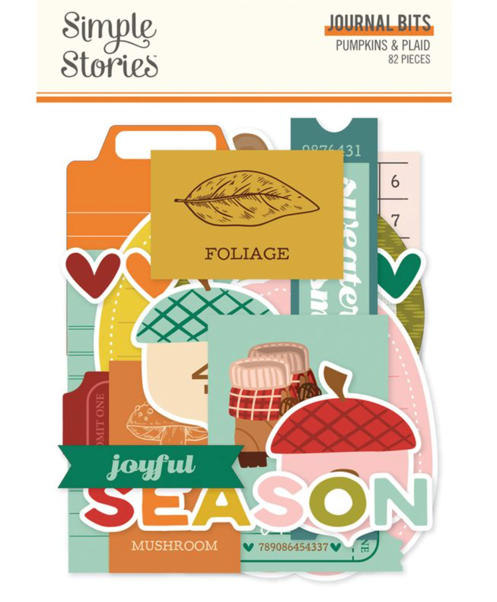 Simple Stories Pumpkins and Plaid Journal Bits & Pieces