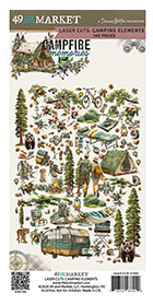 49 & Market Campfire Memories Laser Cuts Camping