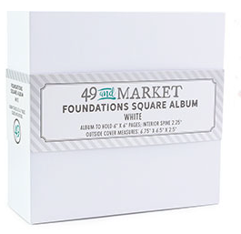 49 & Market Foundations Square Album White **PRE-ORDER**