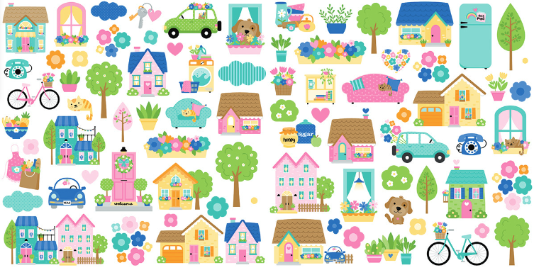 Love Grows Here Ephemera Icons