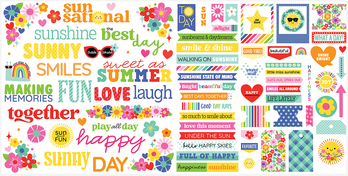 Walking On Sunshine Ephemera Words