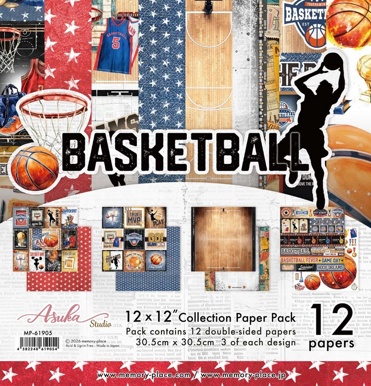 Memory Place Asuka Studio Collection Paper Pack - Basketball