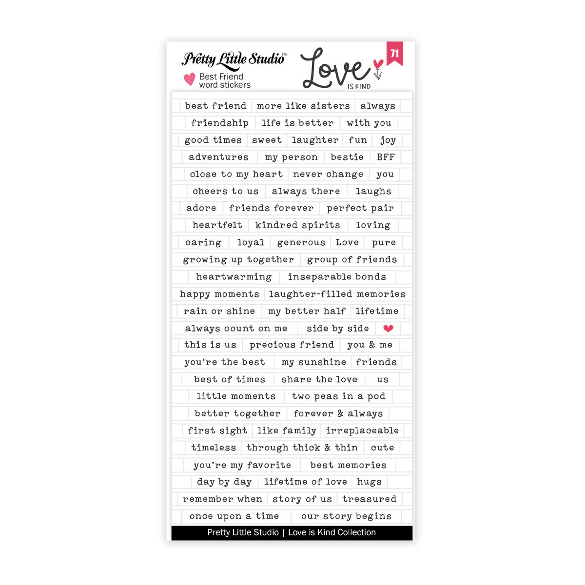 Best Friend-Clear Stickers