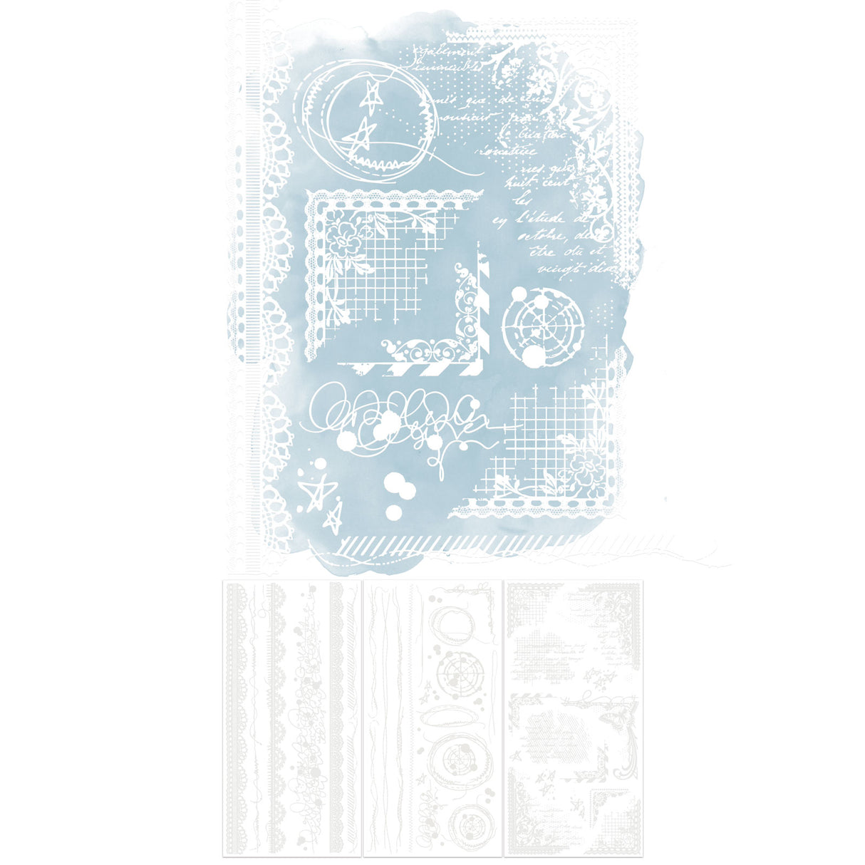 Irresistible Artful Edges Rub-on Transfer Set