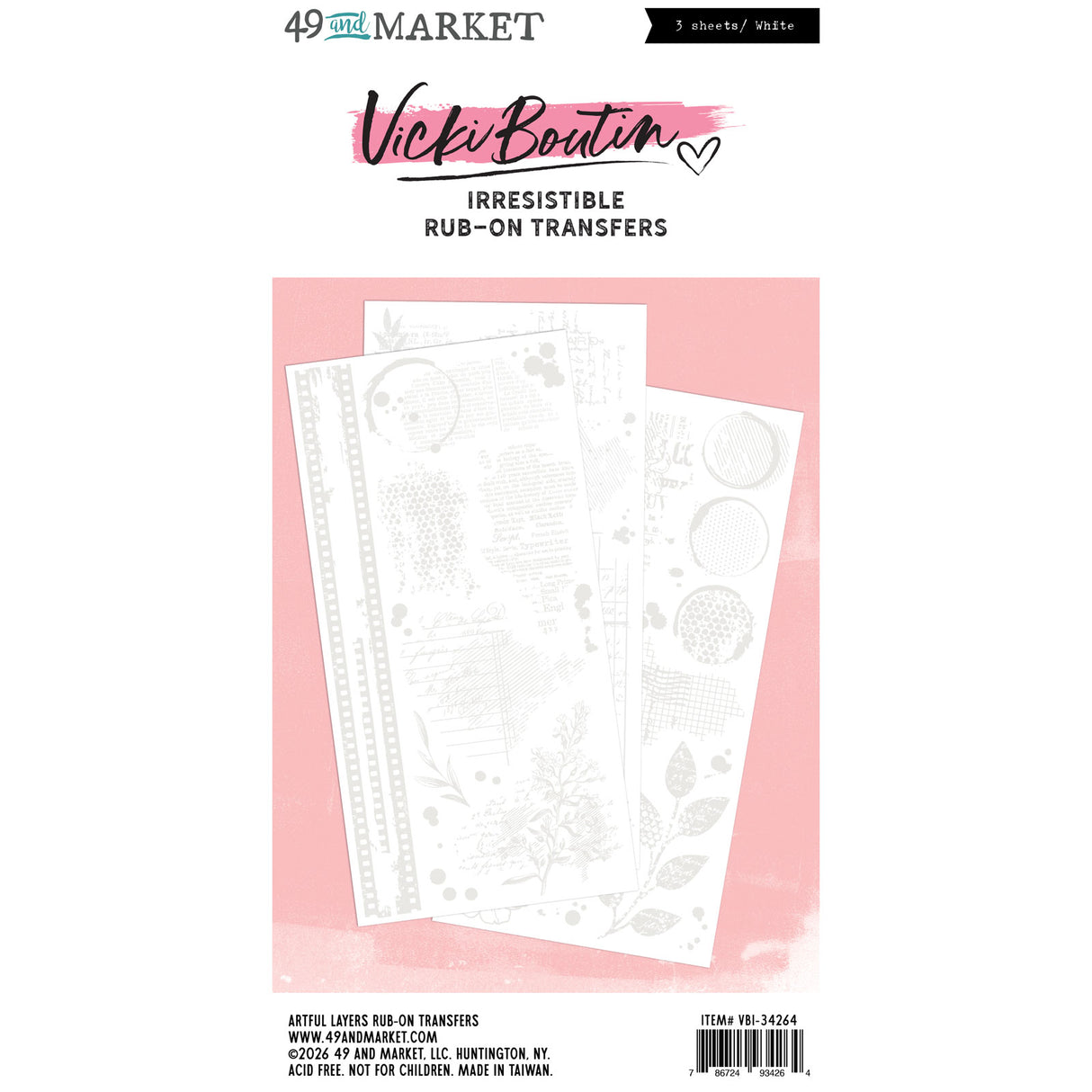 Irresistible Artful Layers Rub-on Transfer Set