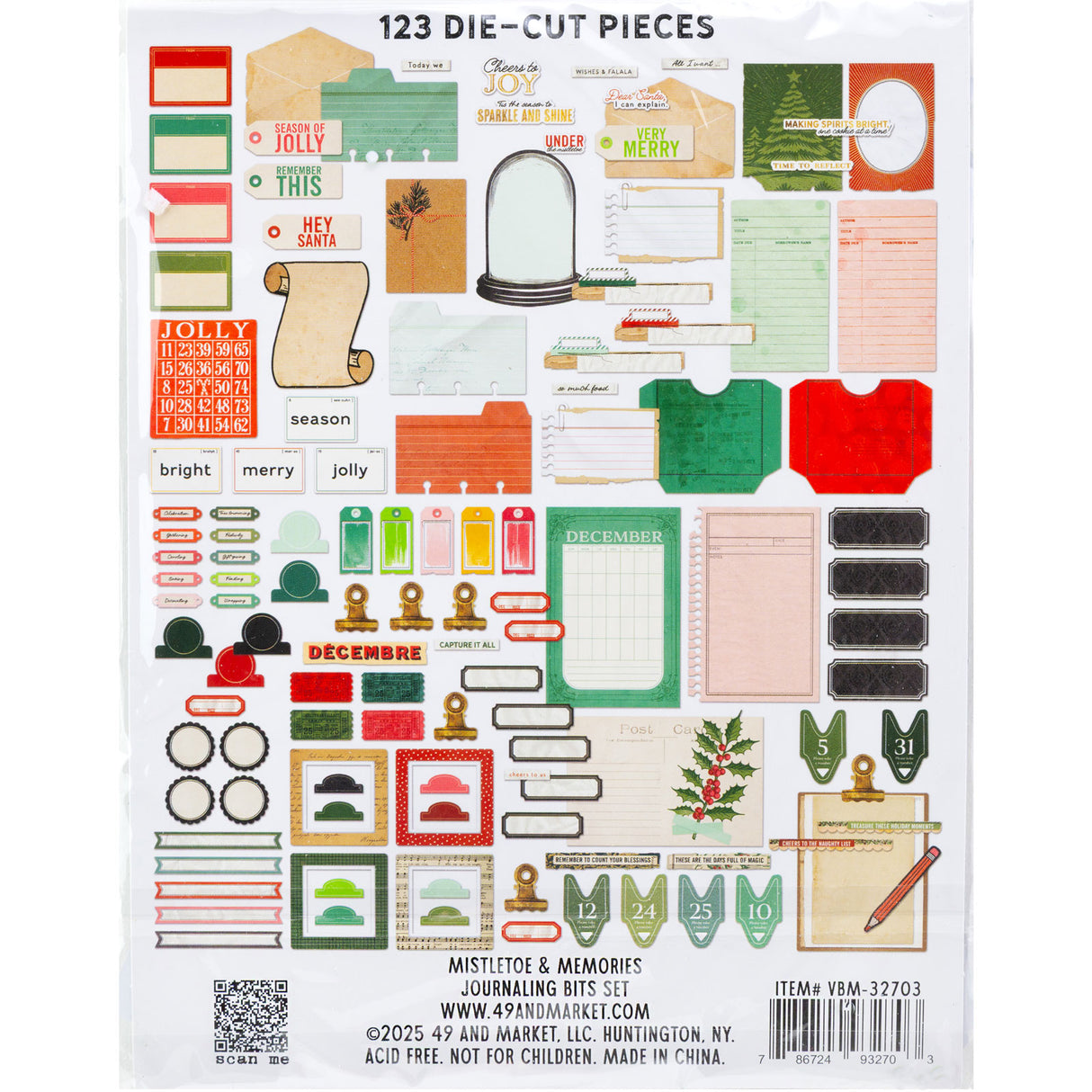 49 And Marketing Journaling Die-Cuts Mistletoe and Memories