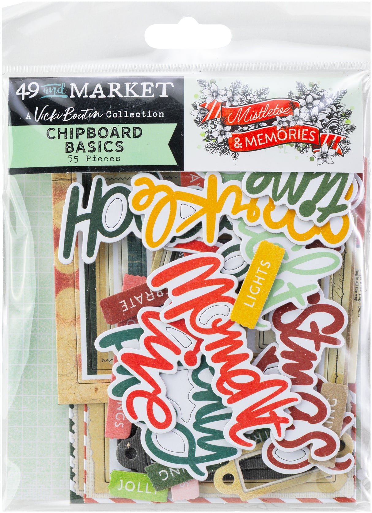 Mistletoe and Memories Chipboard Basics