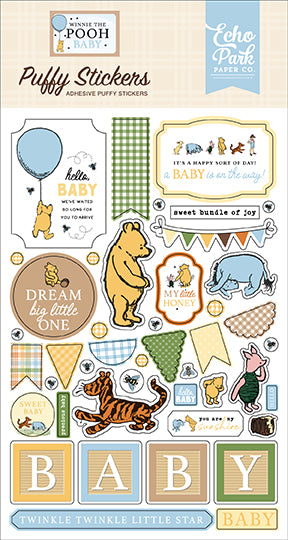 Winnie The Pooh Baby Puffy Stickers