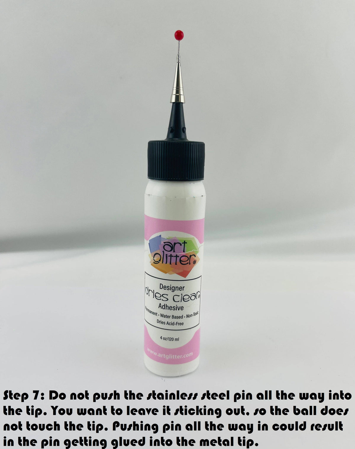 METAL TIP ATTACHMENT FOR ADHESIVE APPLICATION