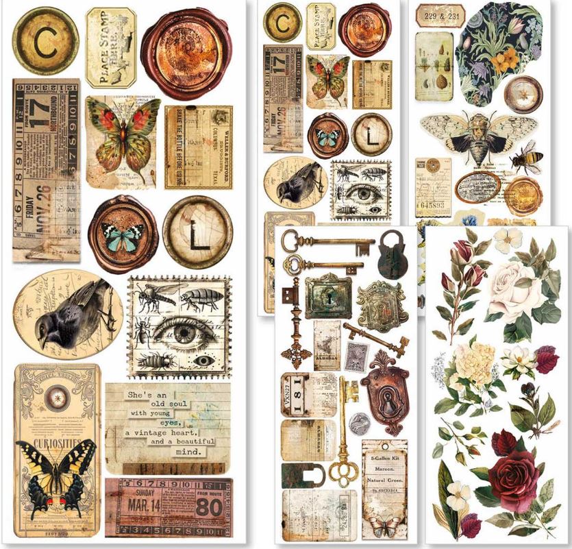 Ciao Bella Art Stickers Cabinet of Curiosities