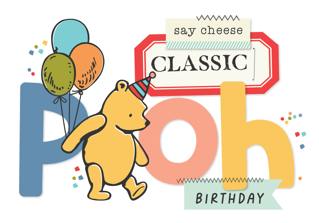 Say Cheese Classic Pooh Birthday 4x6 Flipbook