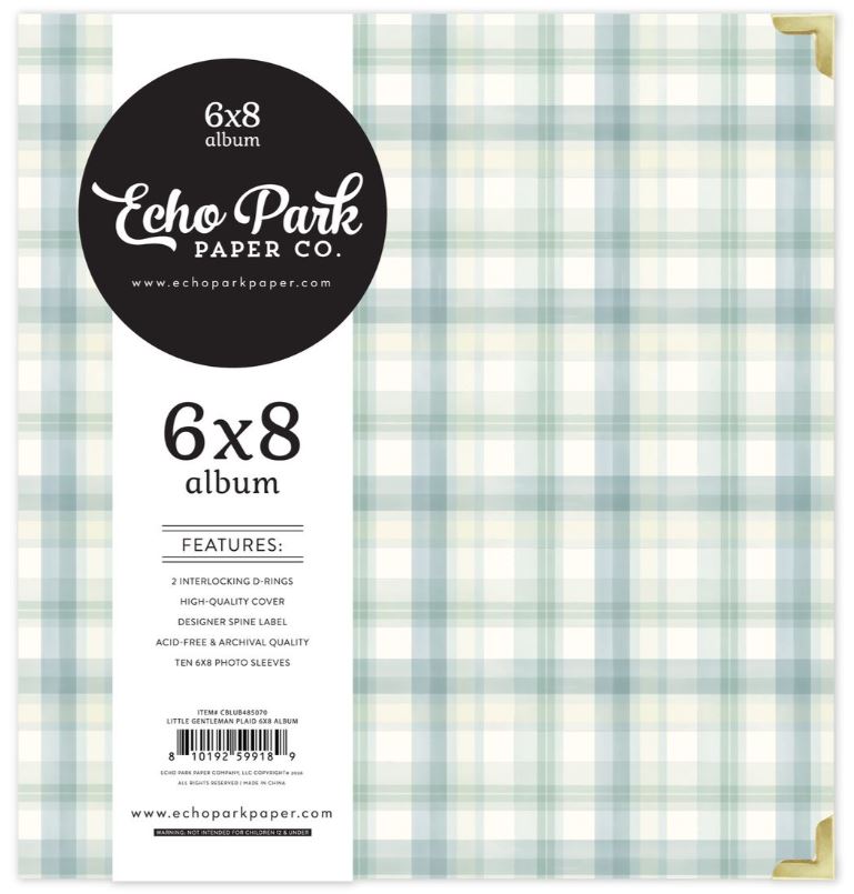 Echo Park Little Gentleman Plaid 6x8 Album
