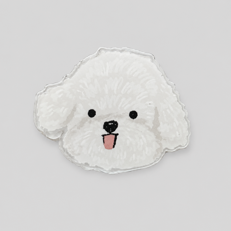 Dog Head Pattern Paper Clip: Border / F