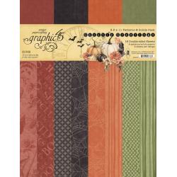 Graphic 45 Patterns & Solids Collection Pack 8.5"X11" Ghostly Greetings