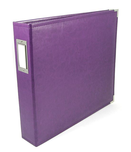 Classic Leather - 12x12 Three Ring Album - Grape Soda