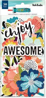 Vicki Boutin PRINT SHOP Embellishments DieCuts 50pc