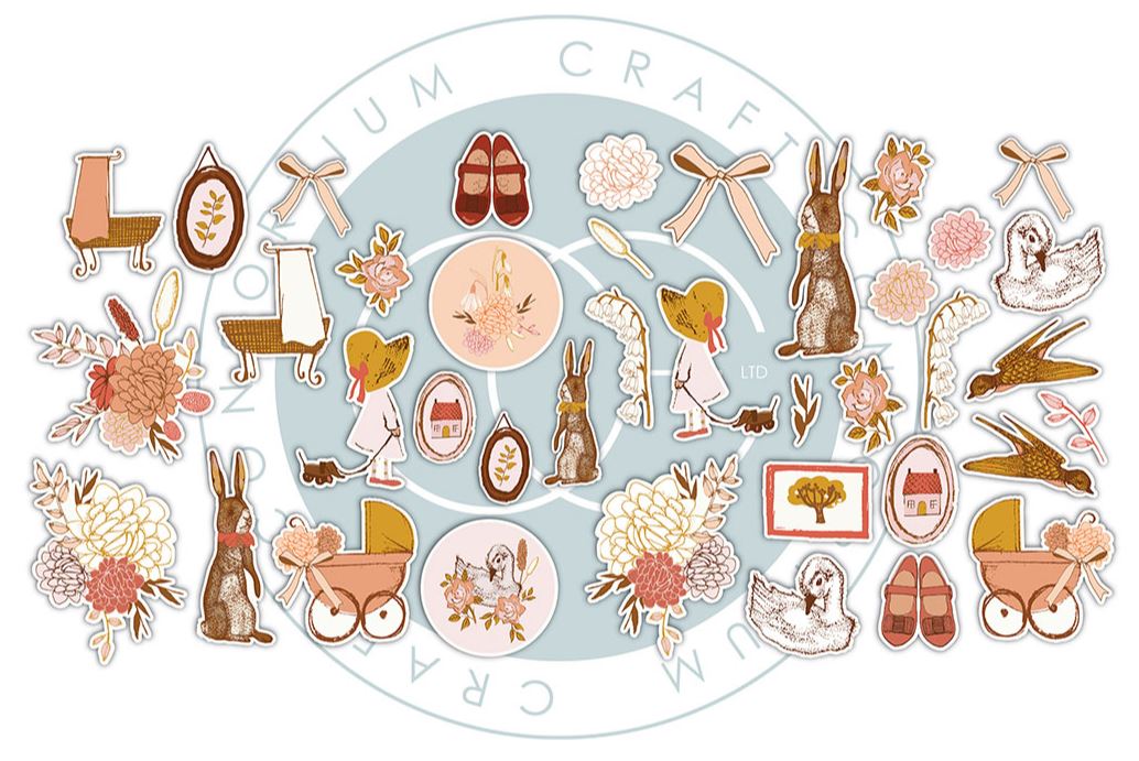 Craft Consortium Nostalgia Chipboard Ephemera