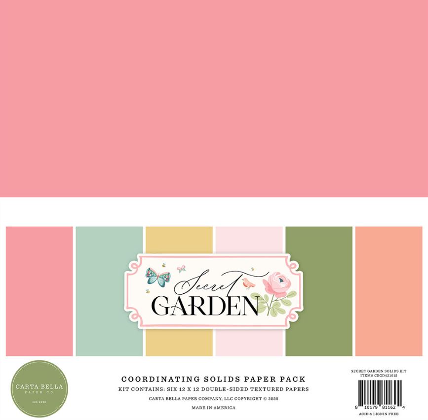 Carta Bella Paper Secret Garden Solids 12x12