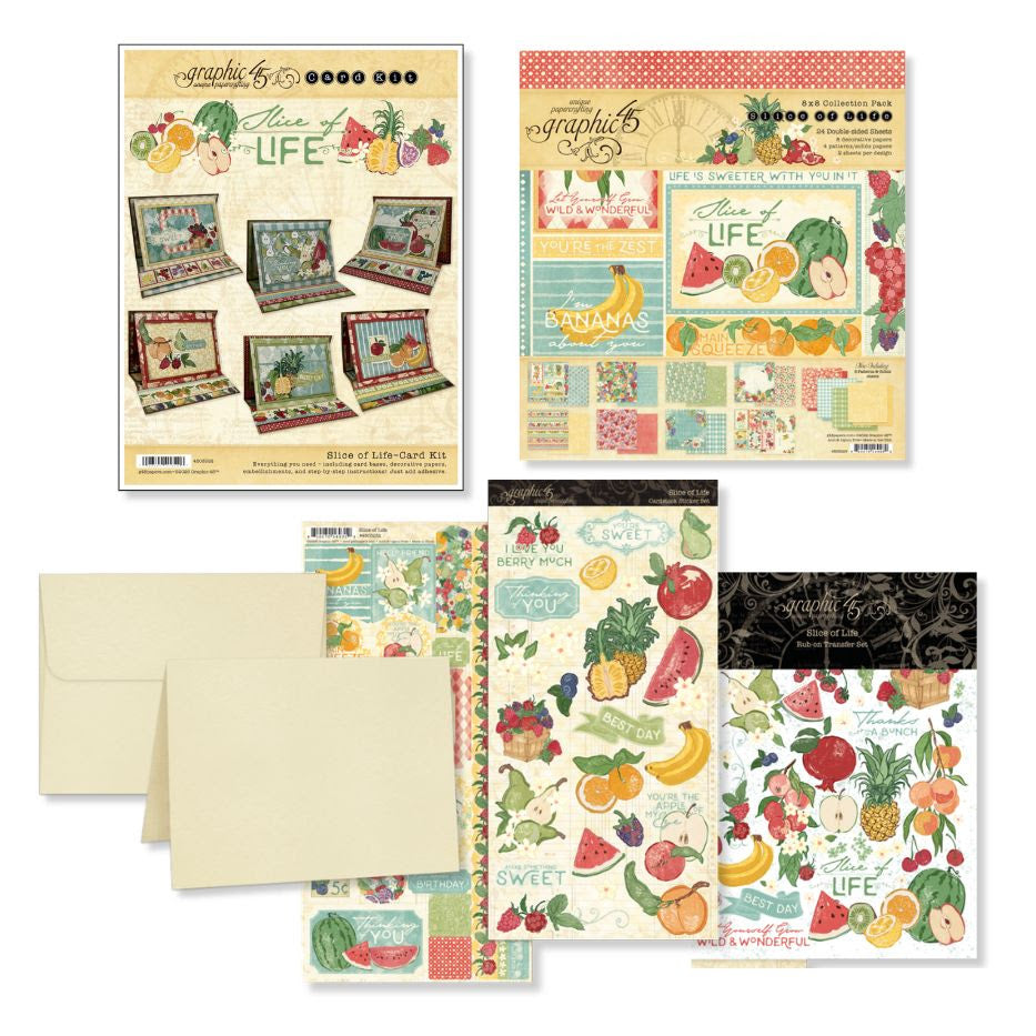 Graphic 45 Card Class Series - Slice of Life Card Kit