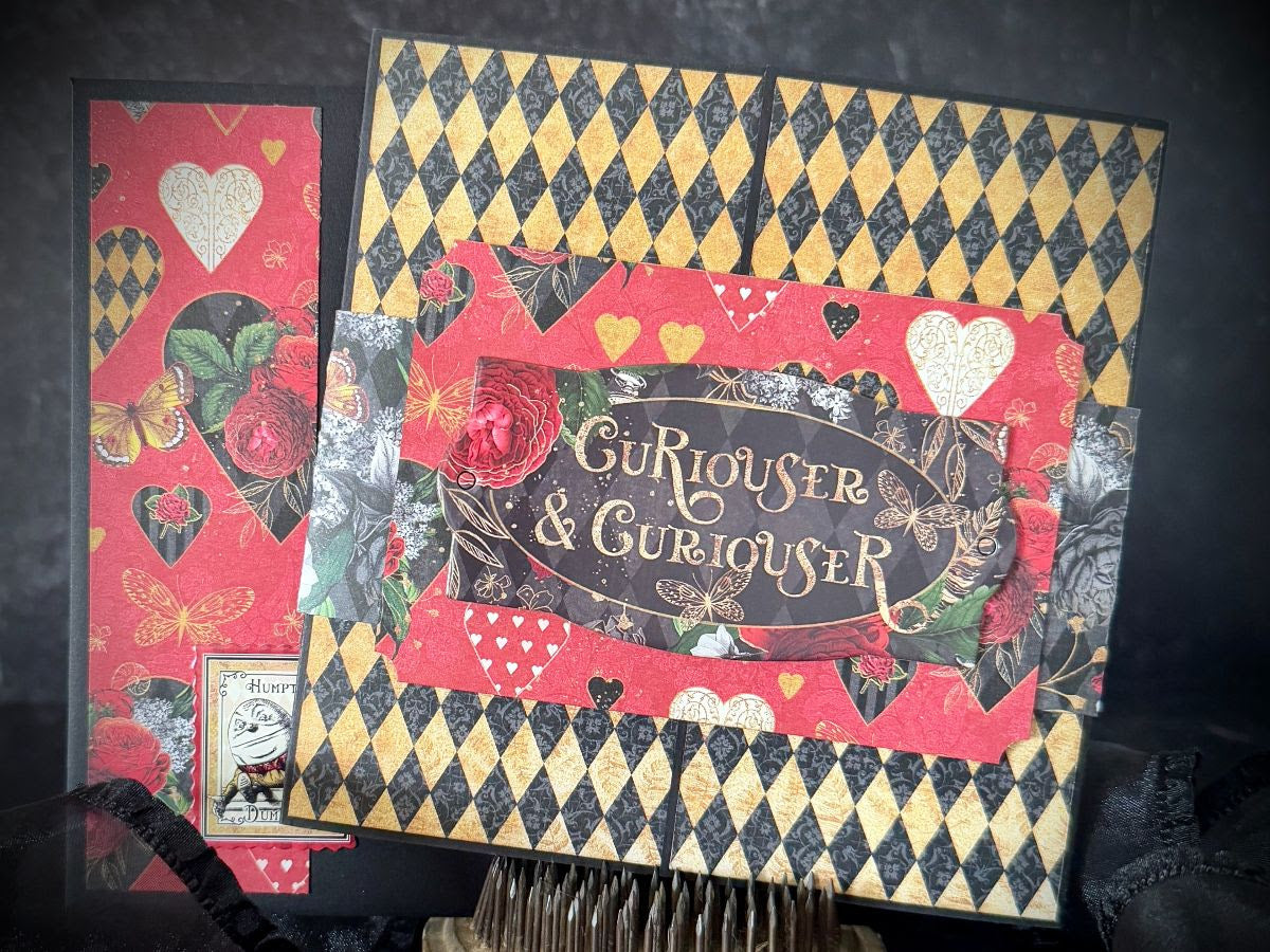 Graphic 45 Card Class Series Vol 1 2025 - Curiouser & Curiouser – Pop-Up Card Set