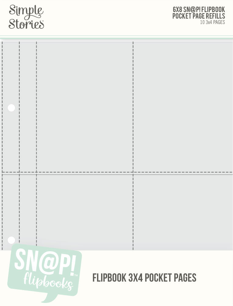 3x4 Pack Refills 6x8 SN@P! Flipbook Pages