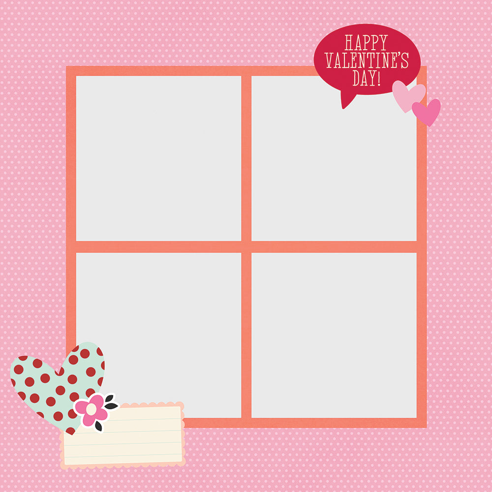 Simple Pages Page Pieces - Valentine's Day