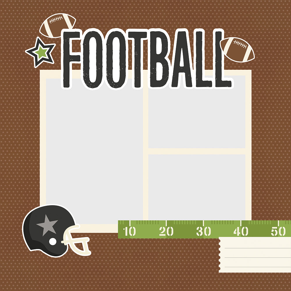 Simple Pages Page Pieces - Football