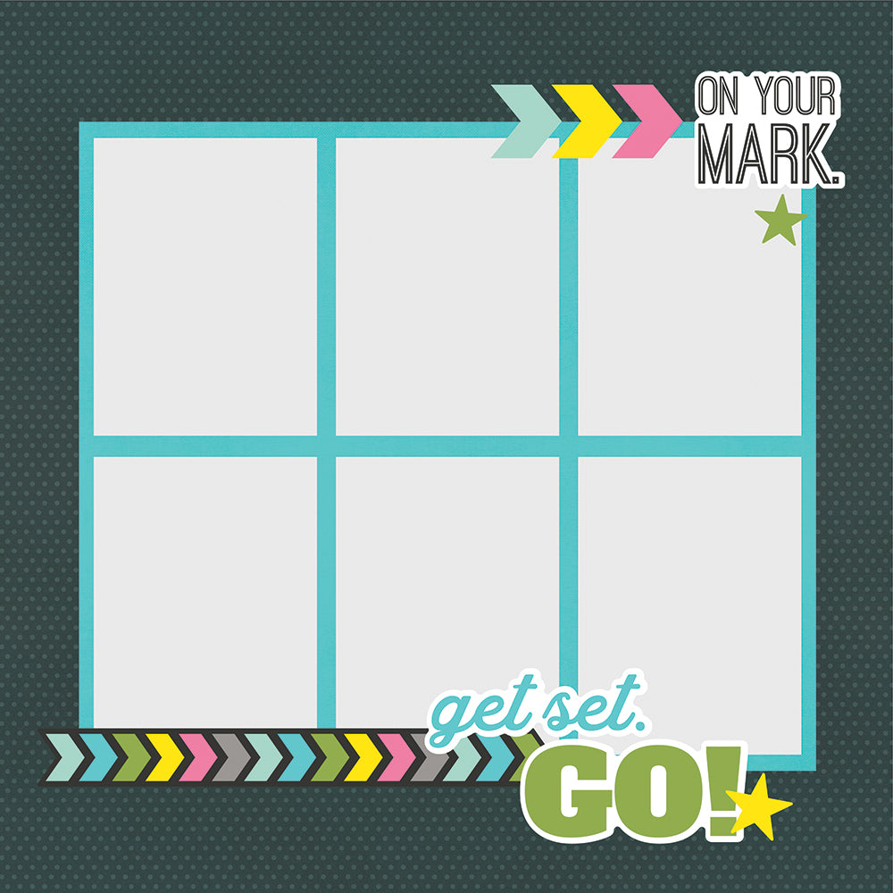 Simple Pages Page Pieces - Track & Field