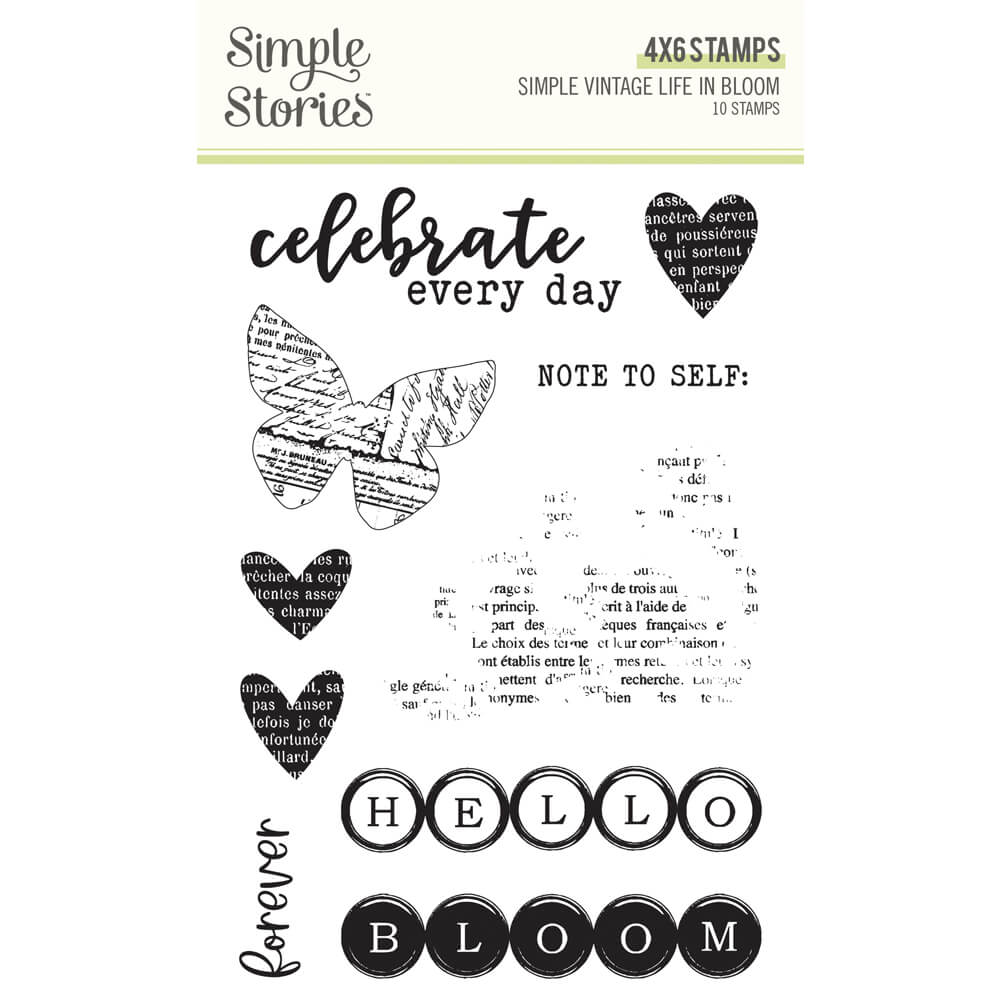 Simple Vintage Life in Bloom - Stamp Set