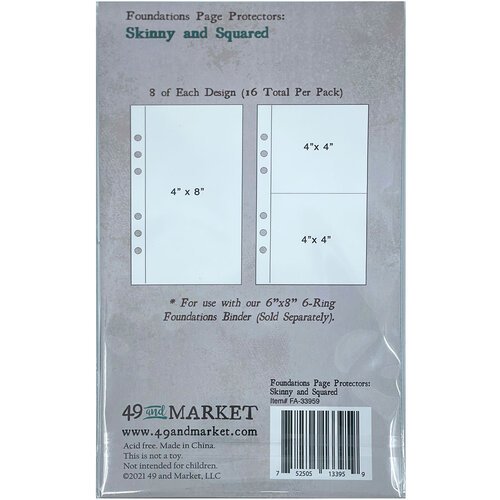 Foundations Page Protectors - Skinny & Squared