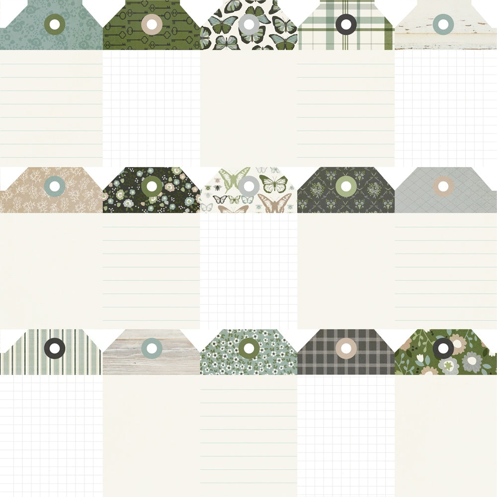 The Simple Life Collection - 12 x 12 Double Sided Paper - Tags