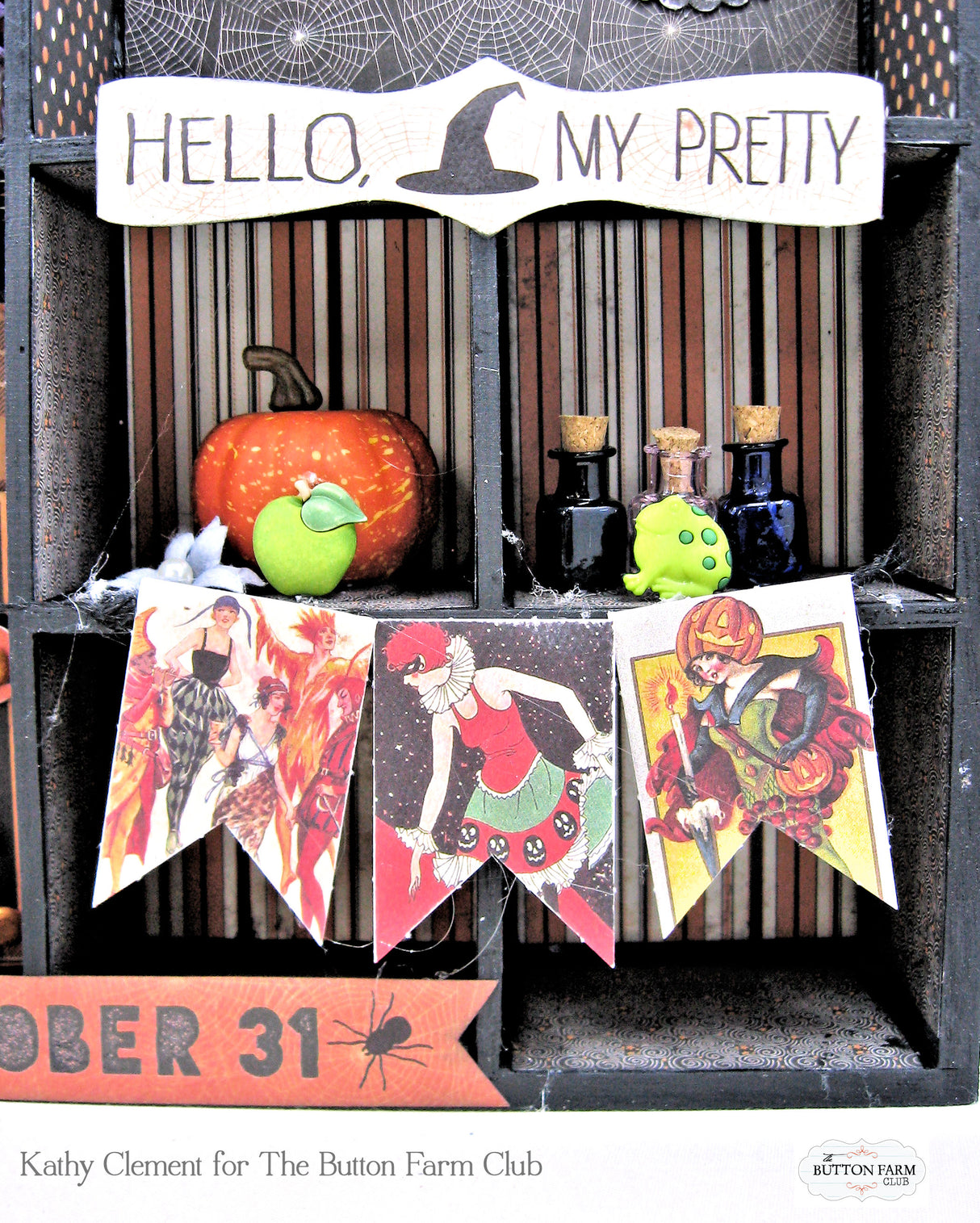 Masquerade Halloween Home Décor and Folio Kit ~ Digital Tutorial