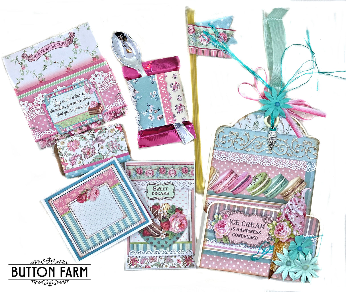 Stamperia Sweety Treat Tags & Interactive Cards Creativity Kit - Digital Tutorial