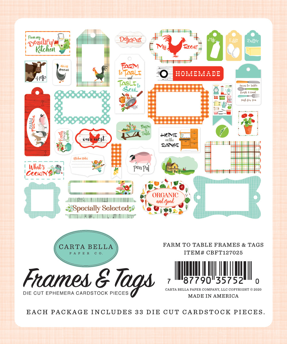Farm to Table Frames & Tags