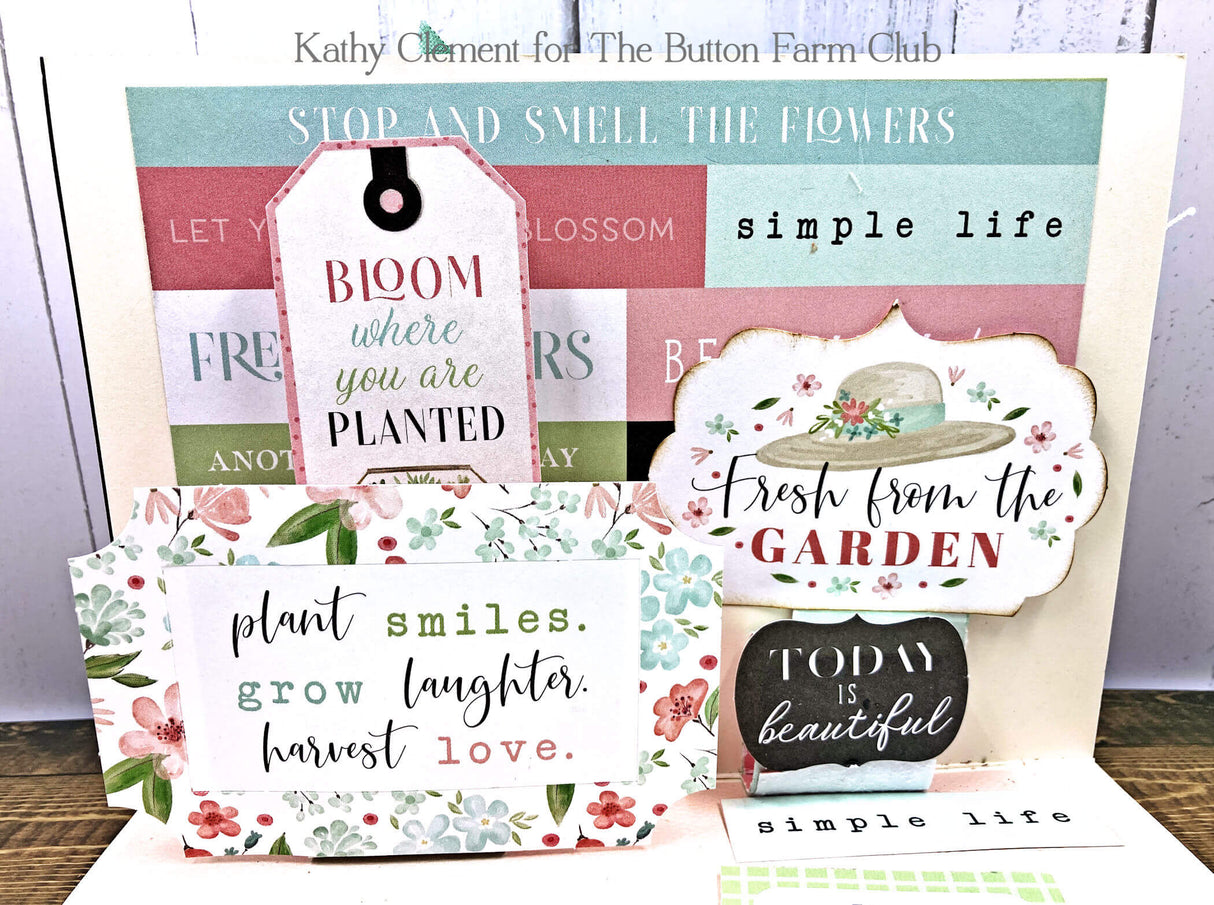Carta Bella Flower Garden Card Kit by Kathy Clement - Digital Tutorial