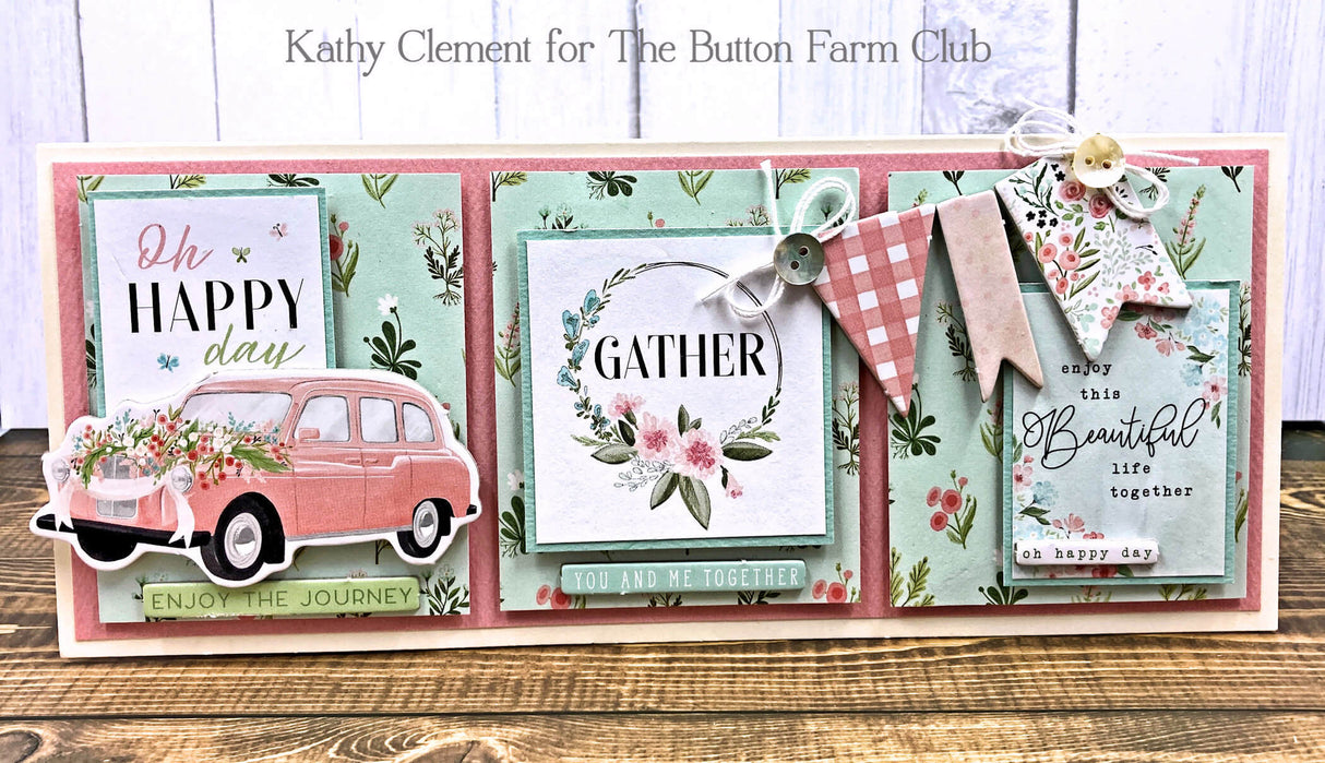 Carta Bella Flower Garden Card Kit by Kathy Clement - Digital Tutorial