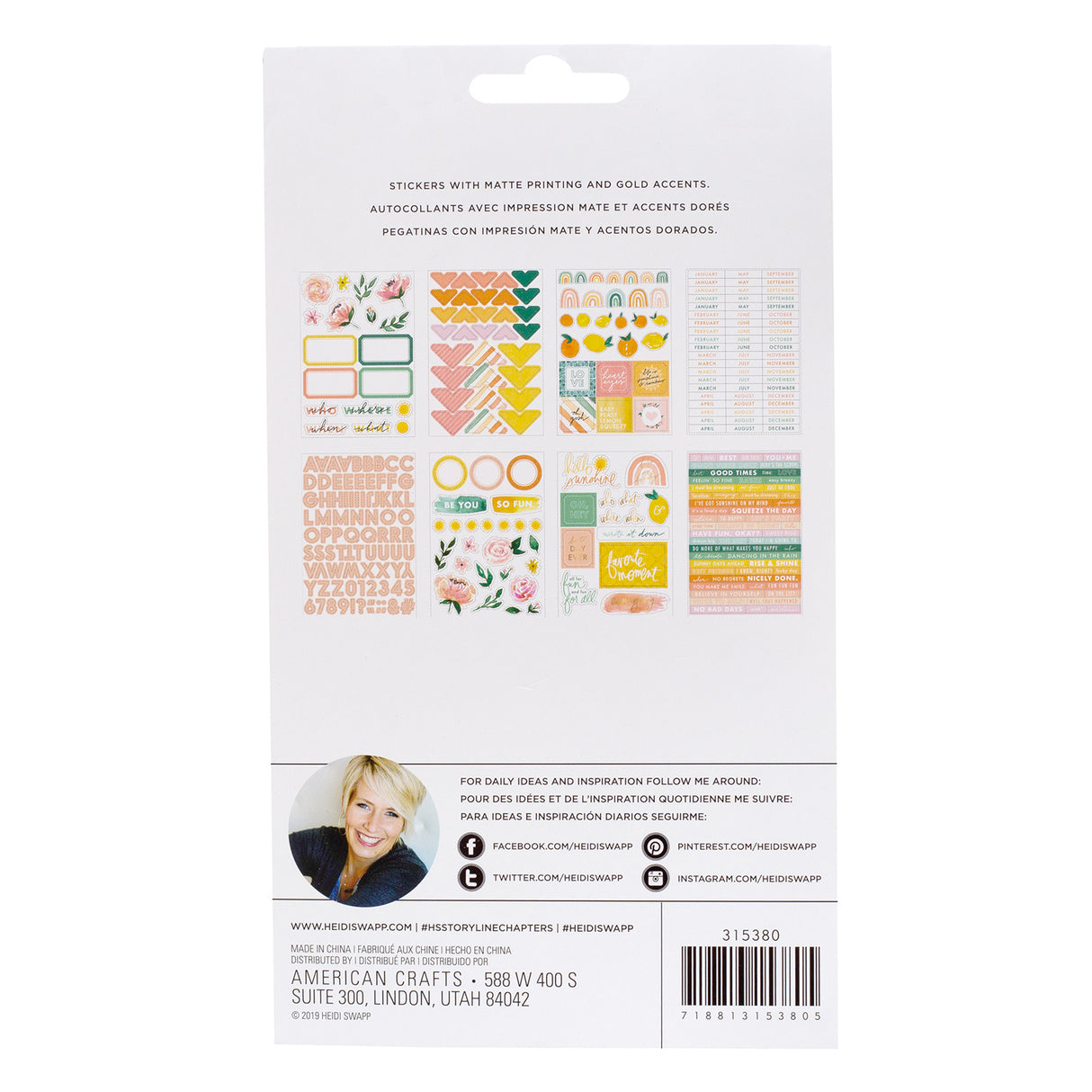 Storyline Chapters Mini Sticker Book - The Planner by Heidi Swapp