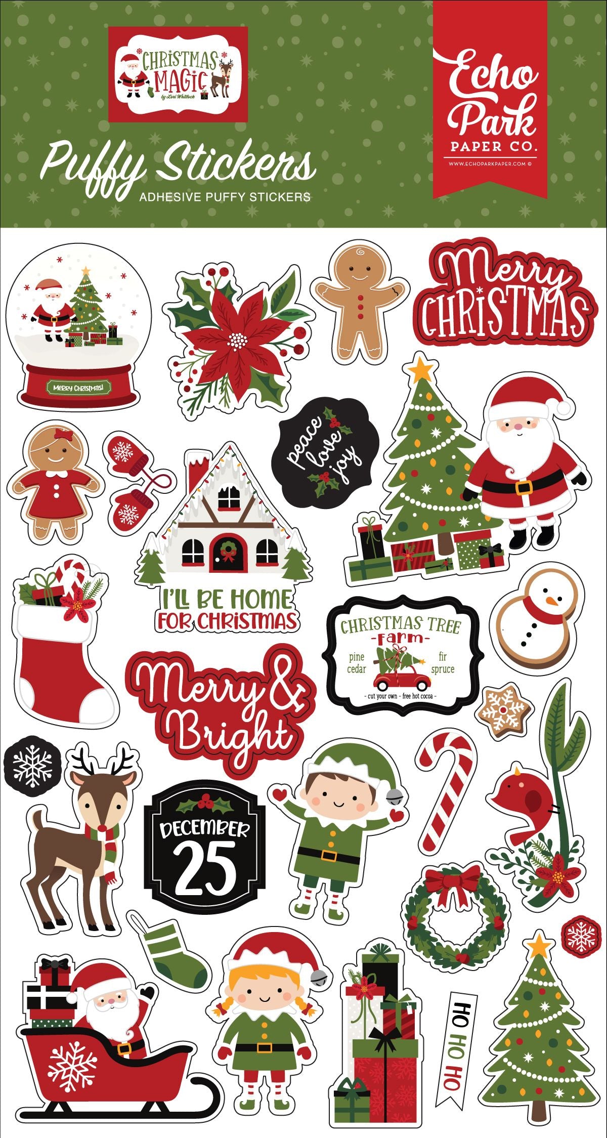 Christmas Magic Puffy Stickers