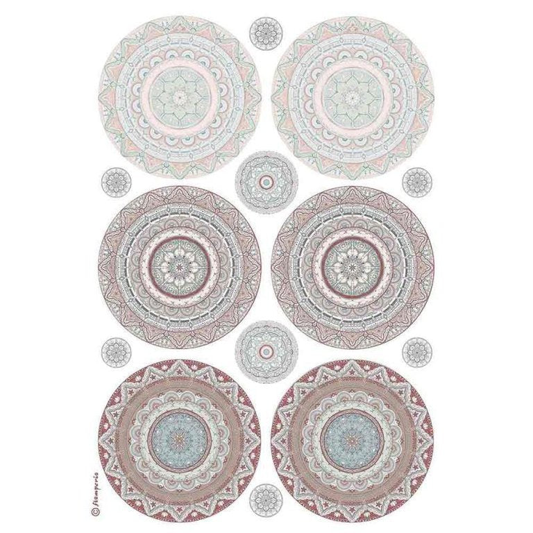 Mandala Stamperia Rice Paper Sheet A4
