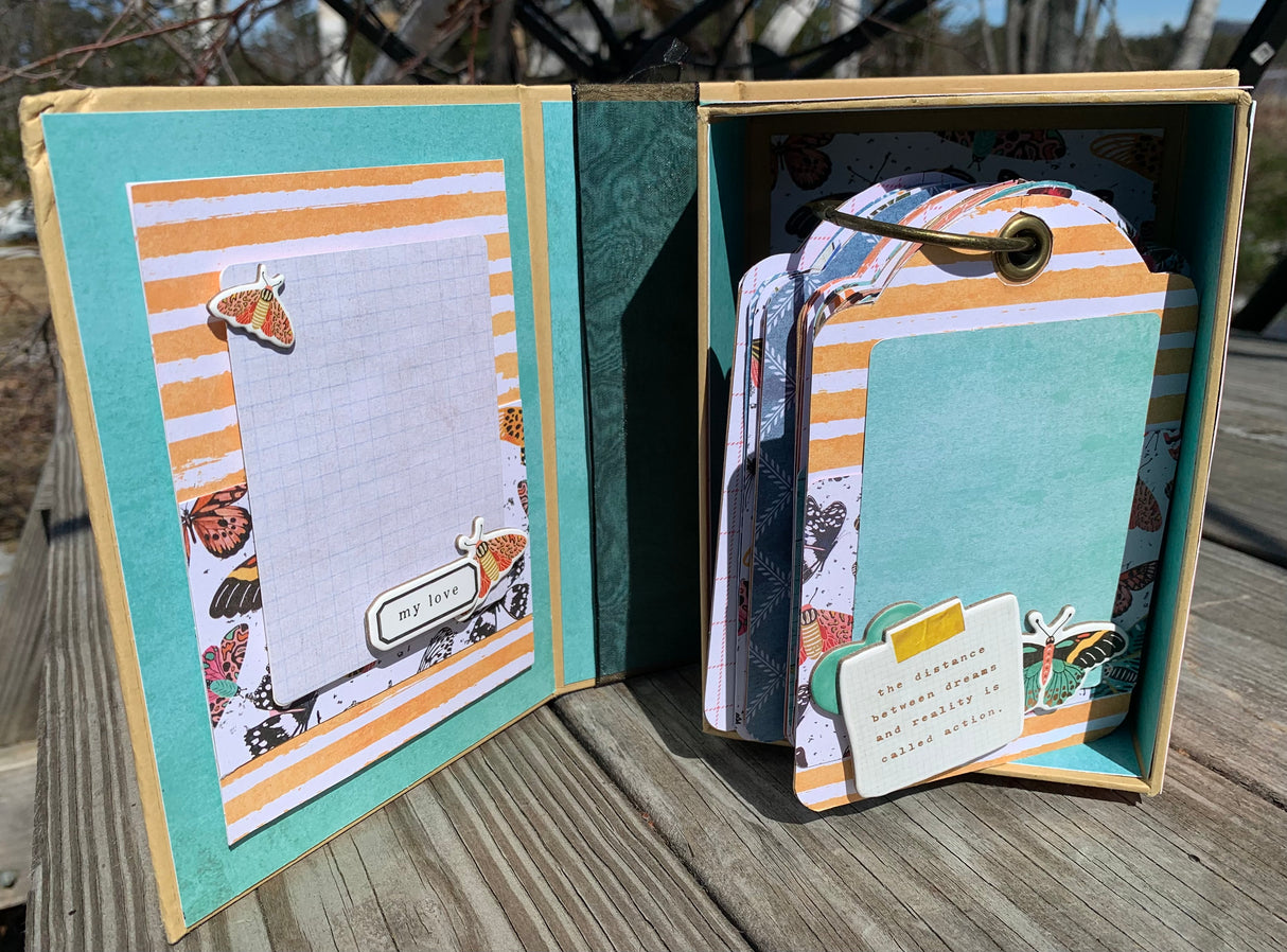 Painted Floral Book Box Button Farm Club Kit