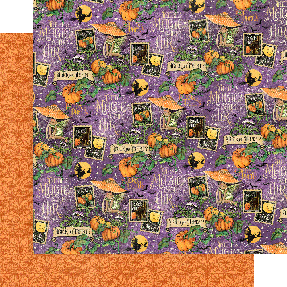 Midnight Tales Collection Double-Sided Cardstock - Hocus Pocus